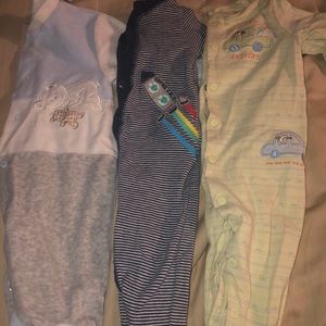 3-6m footie pajama bundle